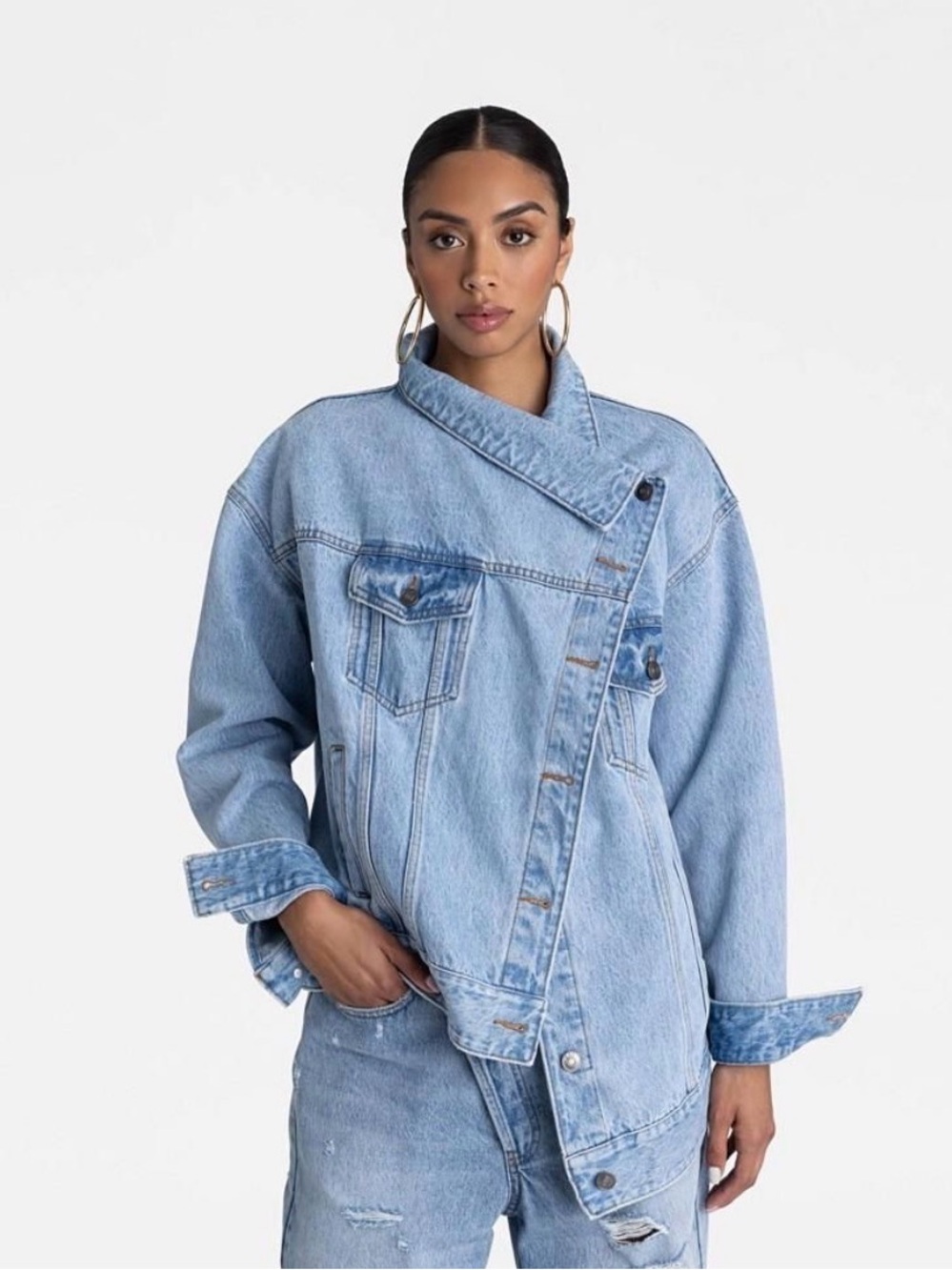 KBB by KAHLANA “The denim jacket” light wash small and med